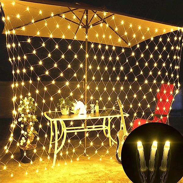 MUPOO LED-Lichterkette LED Lichternetz,Lichtervorhang,LED Lichterkette Netz günstig online kaufen