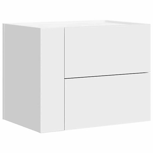 vidaXL Nachttisch Wand-Nachttisch Weiß 45x30x35 cm günstig online kaufen