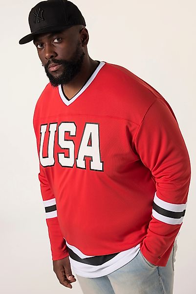 STHUGE T-Shirt STHUGE Langarm-Trikot oversized Prints günstig online kaufen