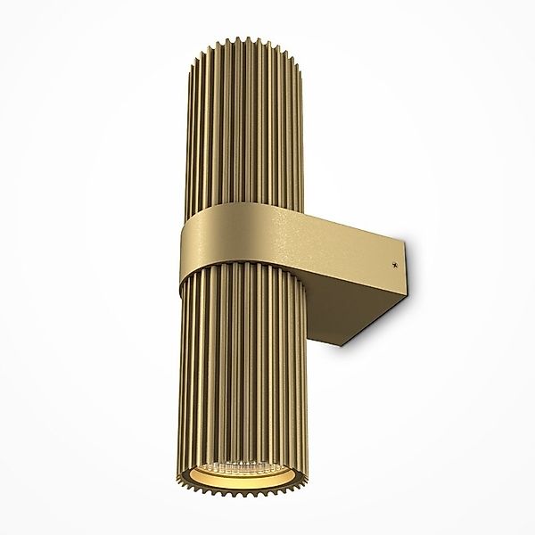 Wandleuchte DYNAMICS, goldfarben, Höhe 23 cm, Metall up/down günstig online kaufen