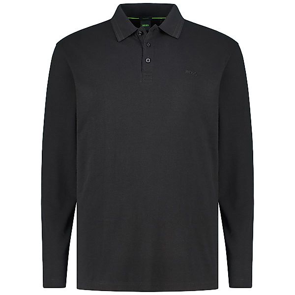 BOSS Poloshirt mit Kontrastdetails Farbe schwarz Größe: 5XL günstig online kaufen