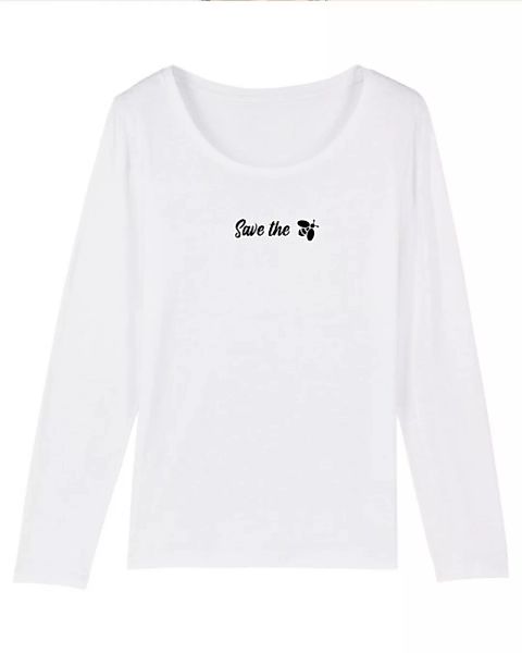 Bio Damen Longsleeve Shirt - Joker "Save The Bees" In 3 Farben günstig online kaufen