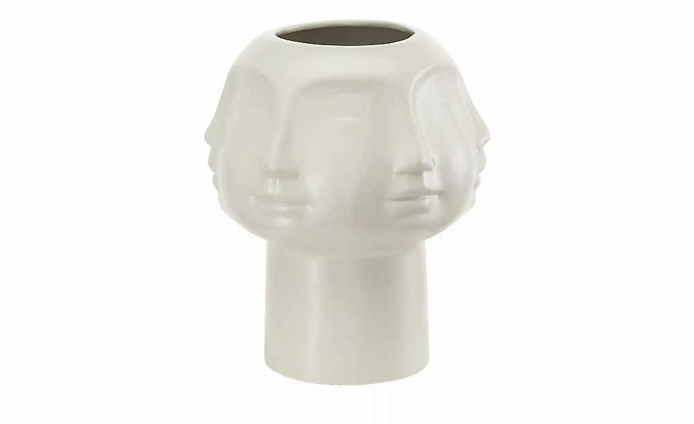 Vase   Face ¦ grau ¦ Porzellan ¦ Maße (cm): H: 21  Ø: 18 Accessoires > Vase günstig online kaufen