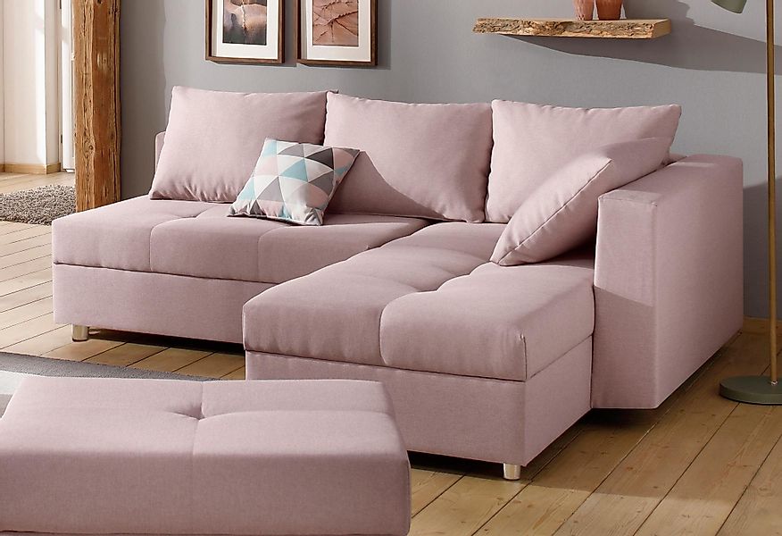 Home affaire Ecksofa Italia L-Form, mit günstig online kaufen