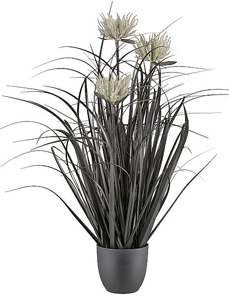 Kunstgras Grasbusch, Creativ green, Höhe 63 cm, mit Blüten günstig online kaufen