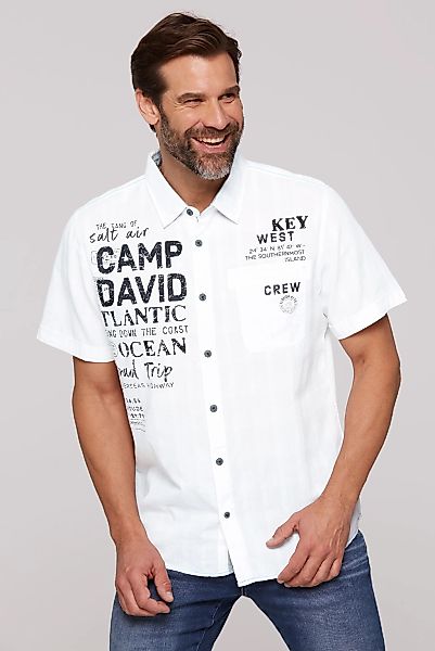 CAMP DAVID Kurzarmhemd, mit Karo-Struktur günstig online kaufen