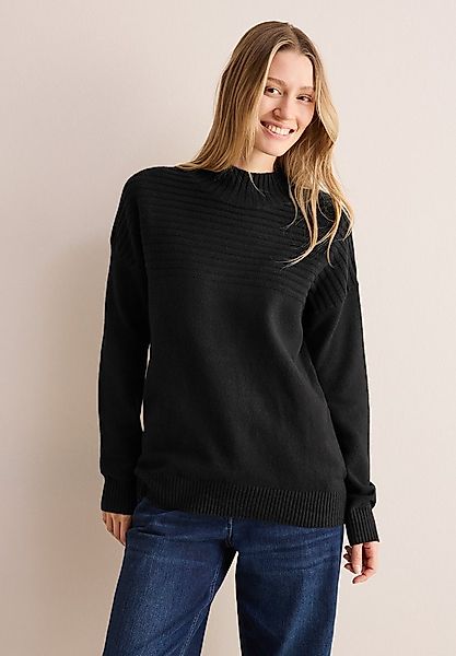 CECIL Strickpullover mit Kontrastdetails günstig online kaufen
