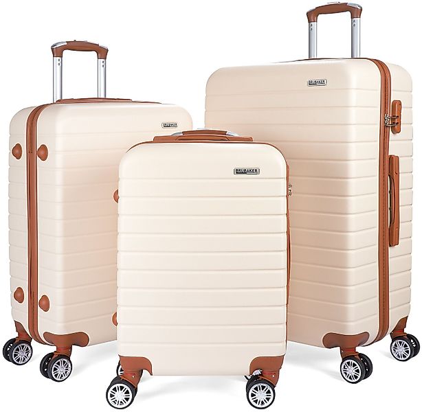BRUBAKER Kofferset Paris - Hartschalen Koffer Set mit Handgepäck, 4 Rollen, günstig online kaufen