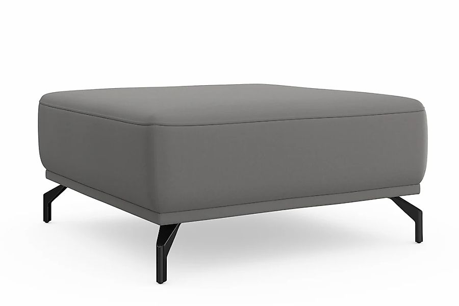 sit&more Hocker »Bailando«, mit Federkern und schwarzen, matten Metallfüßen günstig online kaufen