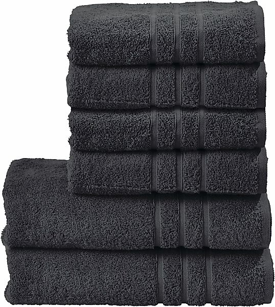 done. Handtuch Set "Daily Uni" Set 6 tlg. Walkfrottier günstig online kaufen