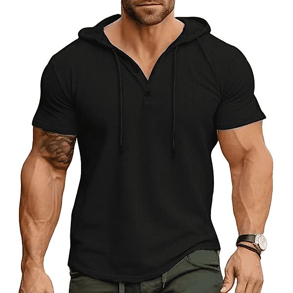 YRIIOMO T-Shirt Sommer Herren Kurzarm T-Shirt günstig online kaufen
