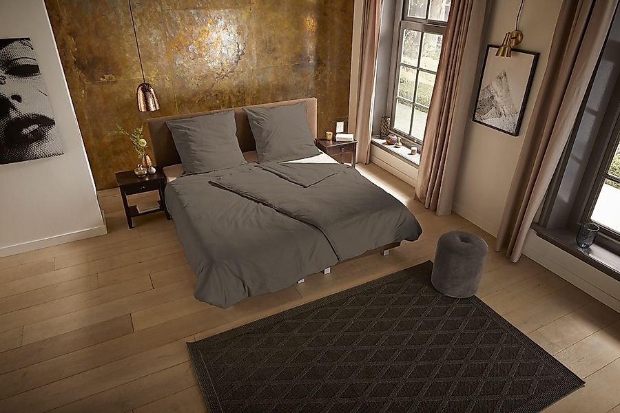 PURE luxury collection Bettwäsche "Pure uni" 2 Stk. tlg. Mikrofaser, Pflege günstig online kaufen