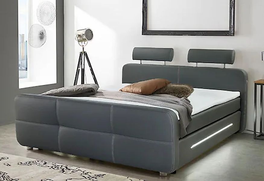 Jockenhöfer Gruppe Boxspringbett »Gina«, inkl. Topper und LED-Beleuchtung, günstig online kaufen