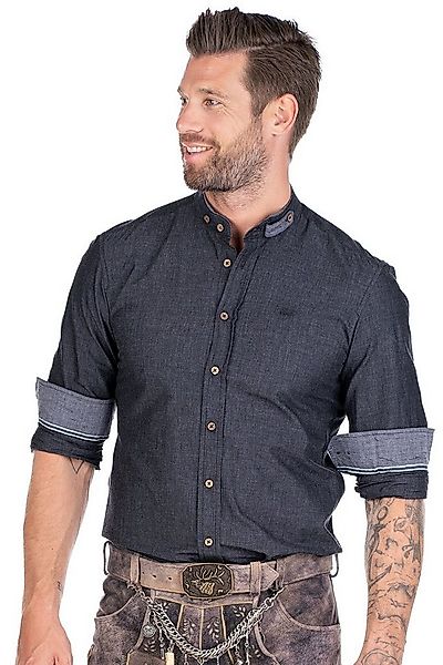 Spieth & Wensky Trachtenhemd Trachtenhemd - GUSTAV - dunkelgrau günstig online kaufen