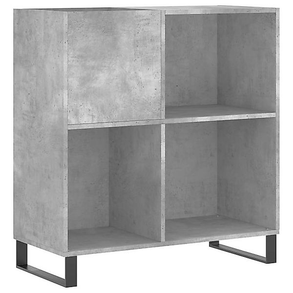 vidaXL Media-Regal Plattenschrank Betongrau 84,5x38x89 cm günstig online kaufen