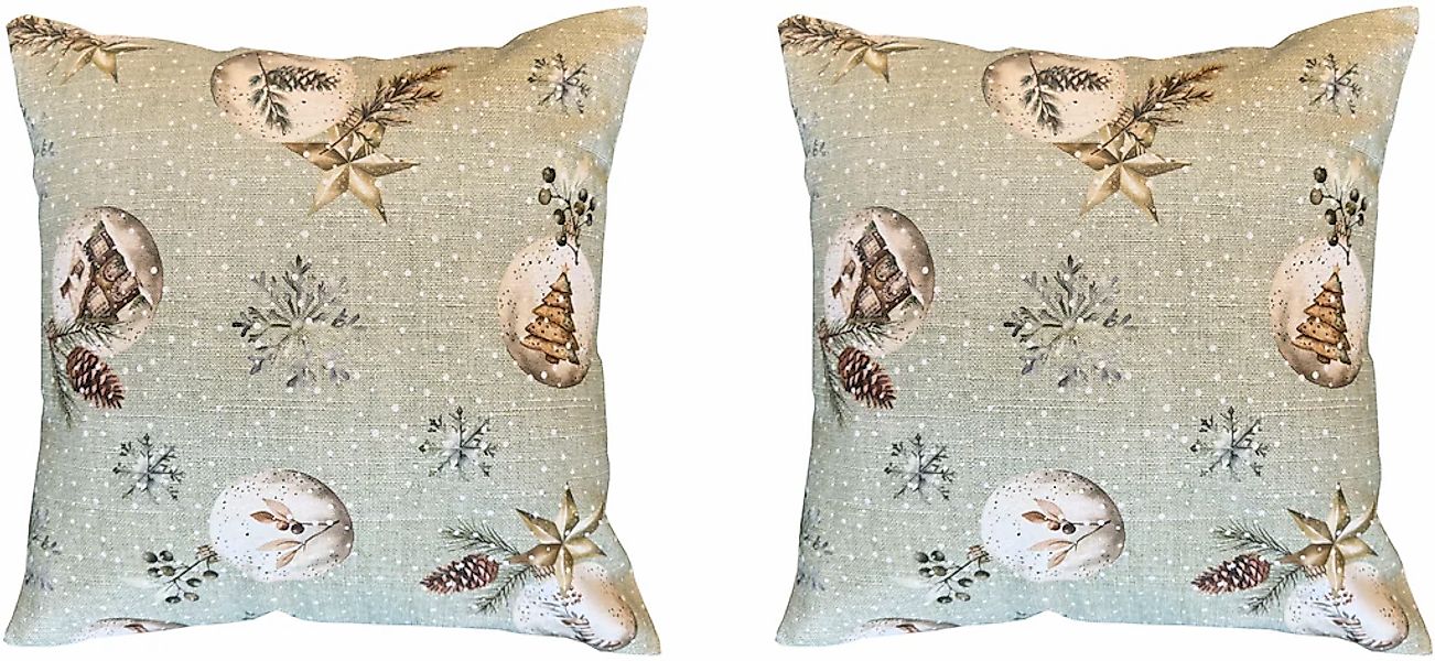 HOME WOHNIDEEN Kissenhülle "FELIZ NAVIDAD" ohne Füllung, Dekostoff bedruckt günstig online kaufen