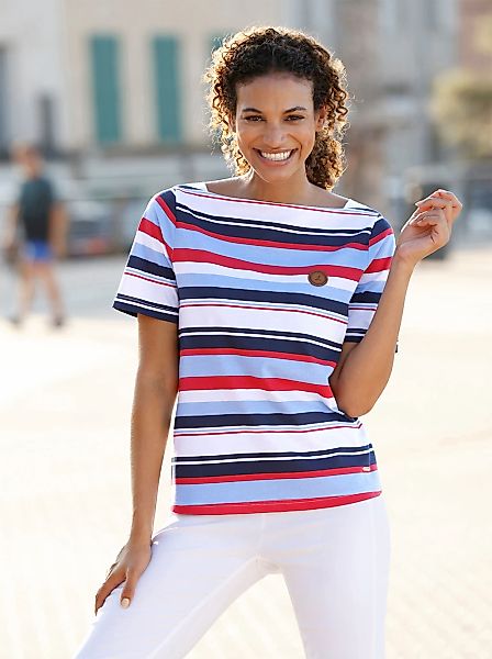 Casual Looks Kurzarmshirt "Ringelshirt" 1 Stk. günstig online kaufen