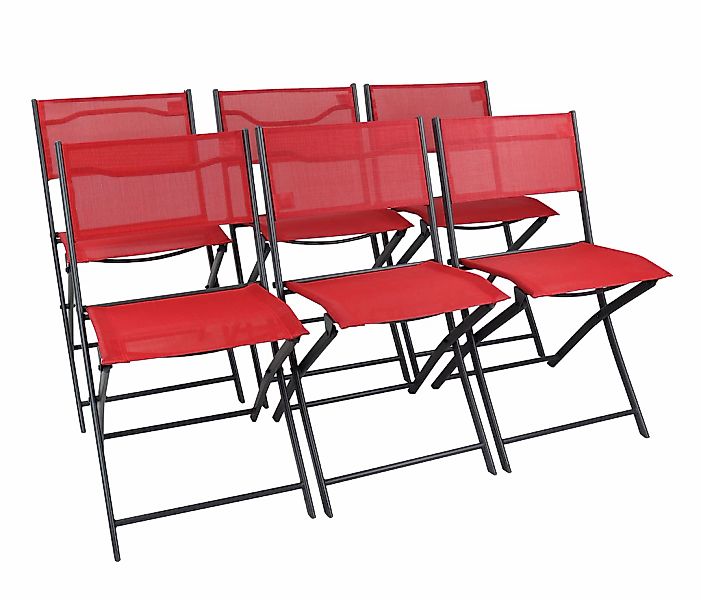 VCM Gartenstuhl "VCM 6er Set Gartenstuhl  Balkonstuhl klappbar  Maße ca. H. günstig online kaufen