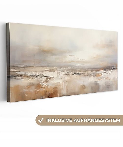 OneMillionCanvasses® Leinwandbild Panorama Kunst - Industriell - Grau - Bra günstig online kaufen