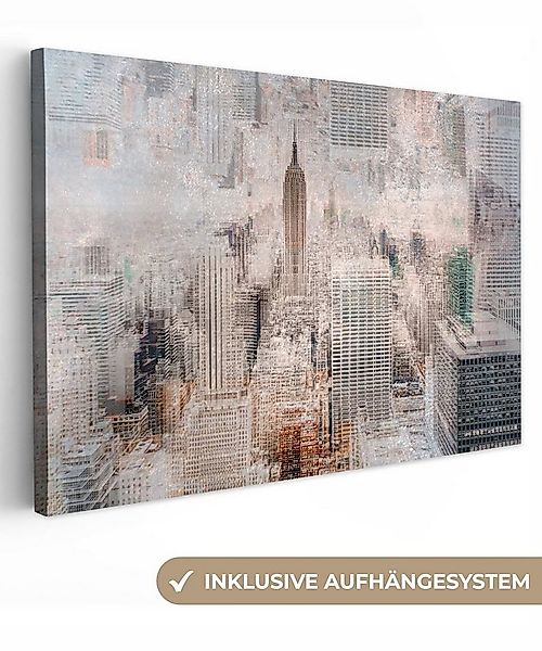 OneMillionCanvasses® Leinwandbild New York - Stadt - Skyline - Bauwerke - K günstig online kaufen