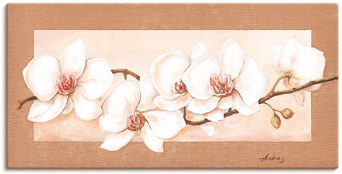 Artland Wandbild "Orchideenzweig" Blumenbilder 1 Stk. tlg. als Alubild, Lei günstig online kaufen