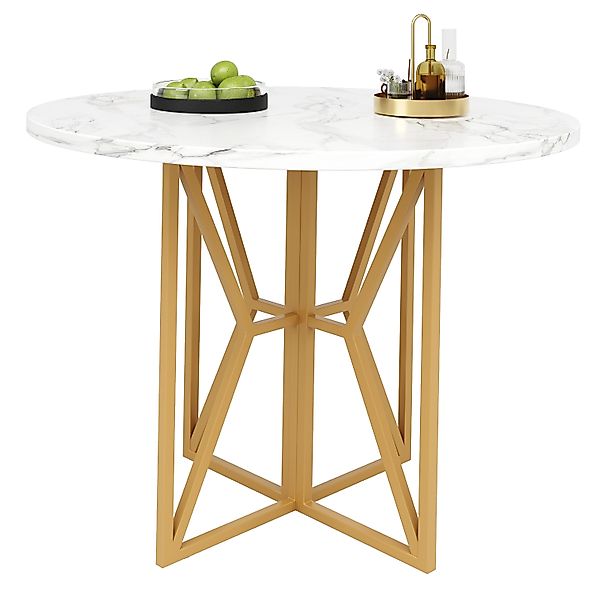 HAUSS SPOLE Esstisch 80x80x76cm Runder Esstisch günstig online kaufen