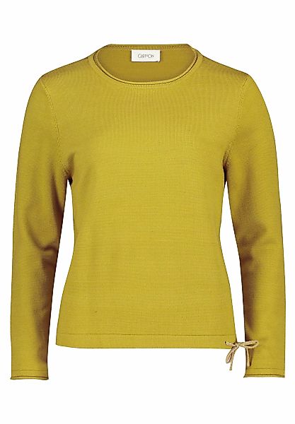 Cartoon Strickpullover "Cartoon Strickpullover mit Rundhalsausschnitt", Bin günstig online kaufen