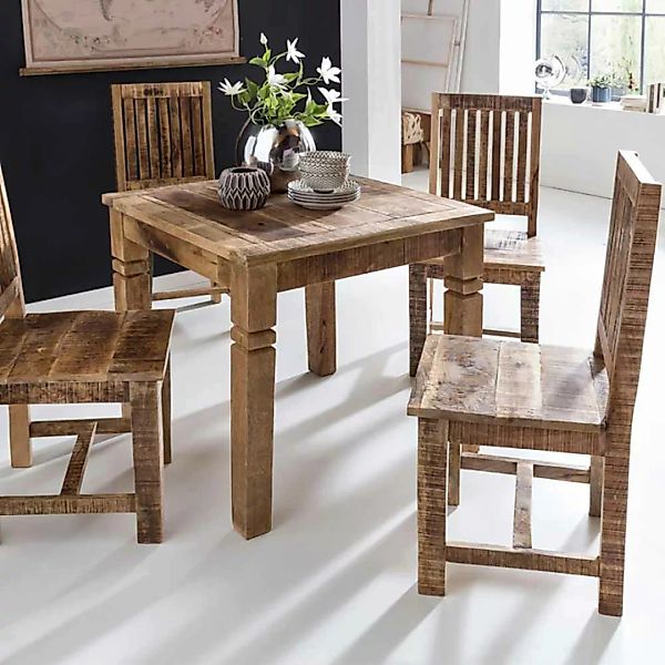 Esszimmertisch aus Holz massiv Landhaus rustikal günstig online kaufen