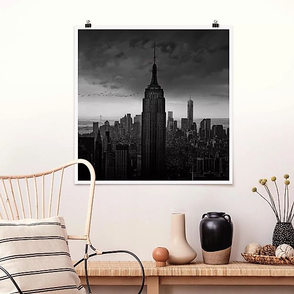 Poster - Quadrat New York Rockefeller View günstig online kaufen