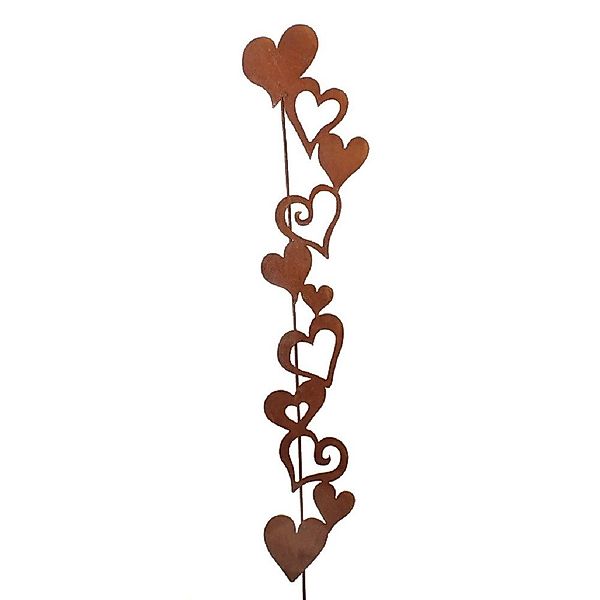 Dragimex Gartenstecker Metall Stecker. HERZRANKE. Rost günstig online kaufen