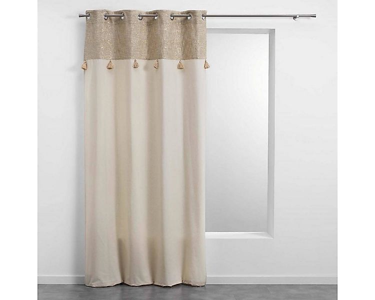 Douceur d'intérieur Vorhang Vorhang Boho SULTANCURTAIN, mit Ösen und Franse günstig online kaufen