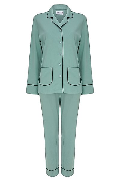 SNOOZE OFF Pyjama Schlafanzug in hellgrün günstig online kaufen