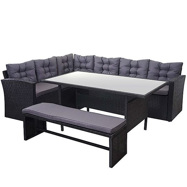 MCW Polstergarnitur MCW-A29-S, (1 Eckbank, 1 Tisch, 1 Sitzbank), Garten, Ti günstig online kaufen