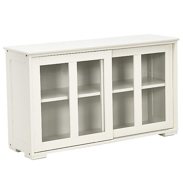 COSTWAY Sideboard, mit höhenverstellbarer Ablage,mit Glas günstig online kaufen
