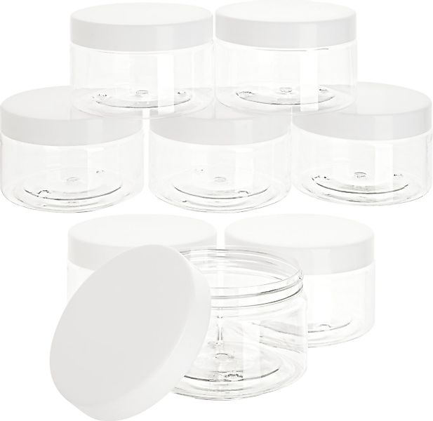 VBS Aufbewahrungsbox Kunststoff-Glas mit Schraubdeckel (16 St), Ø 9 cm, 8 S günstig online kaufen