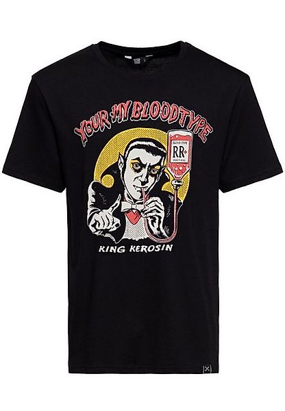 KingKerosin Print-Shirt You're my blood type (1-tlg) mit Vampir Artwork im günstig online kaufen