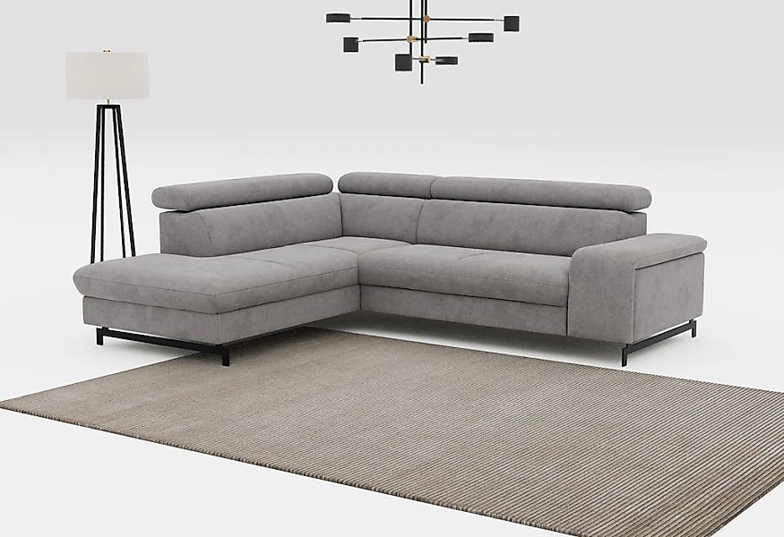 COTTA Ecksofa "Emma L-Form", mit Kopfteilverstellung, wahlweise mit Bettfun günstig online kaufen