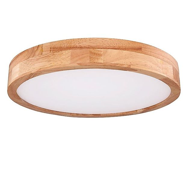 GLOBO LIGHTING LED Deckenleuchte, LED Decken Leuchte dimmbar Holz Optik Tag günstig online kaufen