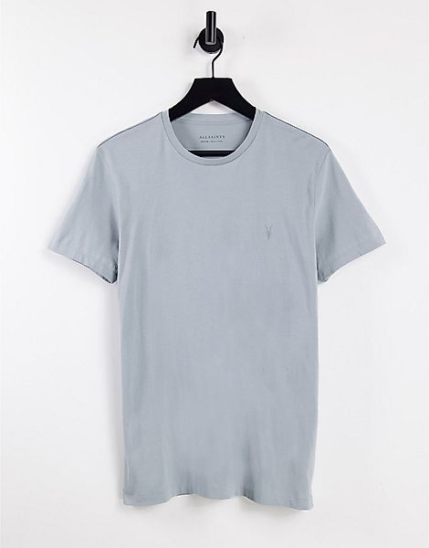 AllSaints – Tonic – T-Shirt in Blau günstig online kaufen