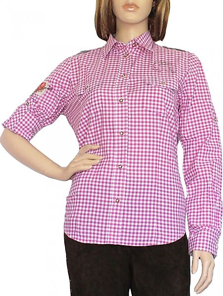 German Wear Trachtenbluse OB8-rosa Trachtenbluse Trachtenlederhosen-bluse günstig online kaufen