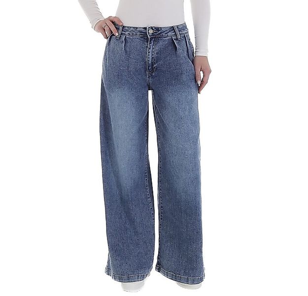 Ital-Design Weite Jeans Damen Freizeit (89550904) Used-Look Stretch High Wa günstig online kaufen