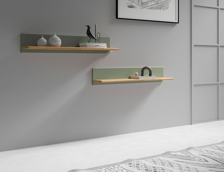 Home affaire Wandregal Ribe,2er Set,teilmassiv mit günstig online kaufen