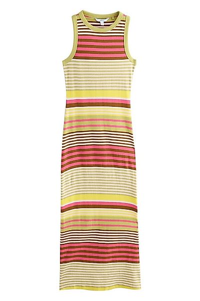 Next Maxikleid Geripptes, ärmelloses Maxikleid mit Ringerrücken (1-tlg) günstig online kaufen