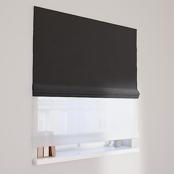 Dekoria Doppelraffrollo Duo, schwarz, 120 x 170 cm günstig online kaufen