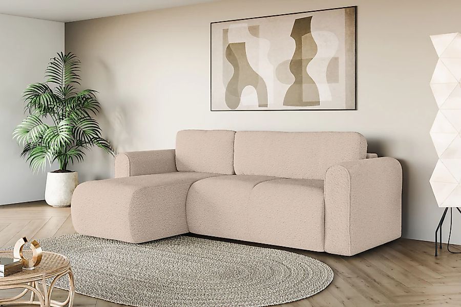 INOSIGN Ecksofa "Zacharia wahlweise Schlafsofa mit Bettkasten, B/T/H 250/16 günstig online kaufen