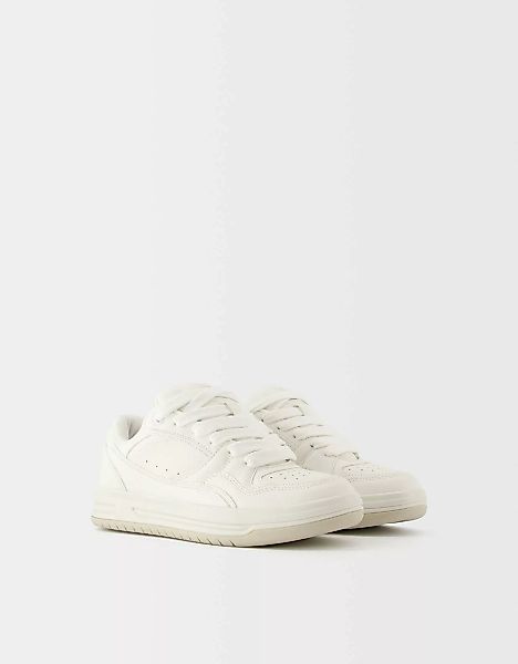 Bershka Sneaker Mit Mehreren Einsätzen Damen 37 Weiss günstig online kaufen