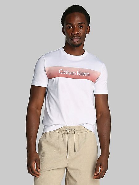 Calvin Klein T-Shirt LINEAR OMBRE CHEST LOGO T-SHIRT mit Ombré-Logo-Druck günstig online kaufen