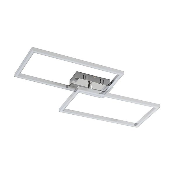 Lindby LED Deckenleuchte Panja 10012937 Dimmbar Modern in Chrom 2-flammig W günstig online kaufen