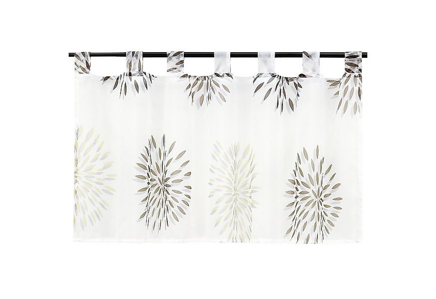 Joyswahl Scheibengardine Alessa, Schlaufen, Kurzstore mit Kreis Motiv günstig online kaufen