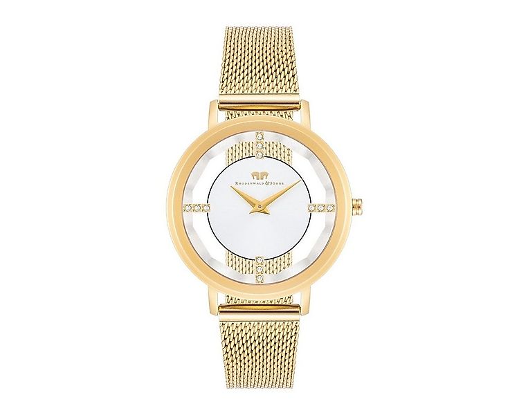 Rhodenwald & Söhne Quarzuhr Lucrezia gelbgold, mit Quarzwerk günstig online kaufen